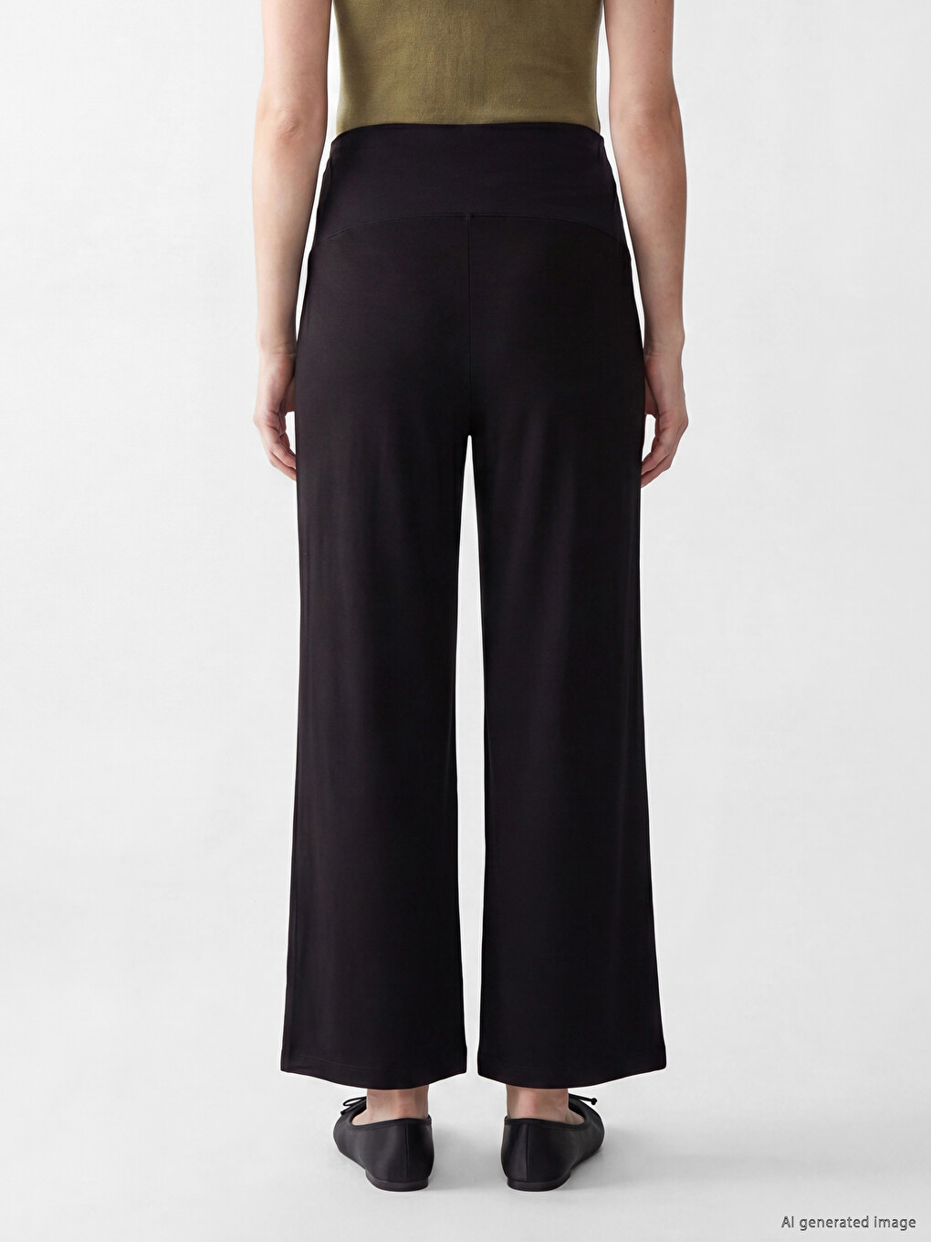 Trudničke pantalone sa pojasom preko stomaka-3