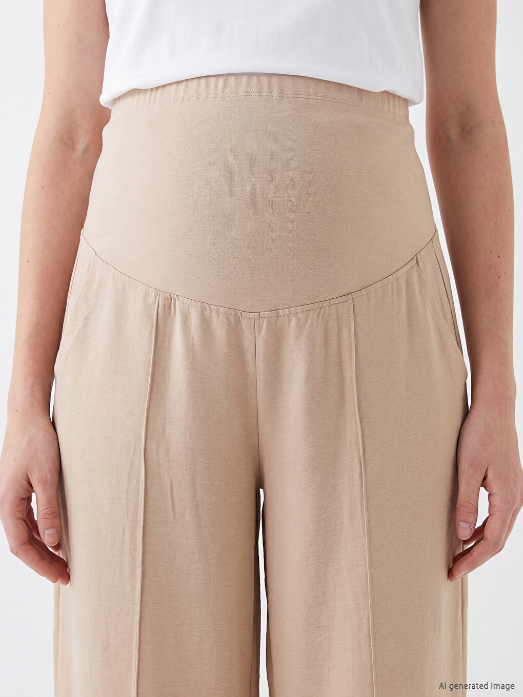 Trudničke pantalone sa pojasom preko stomaka-2