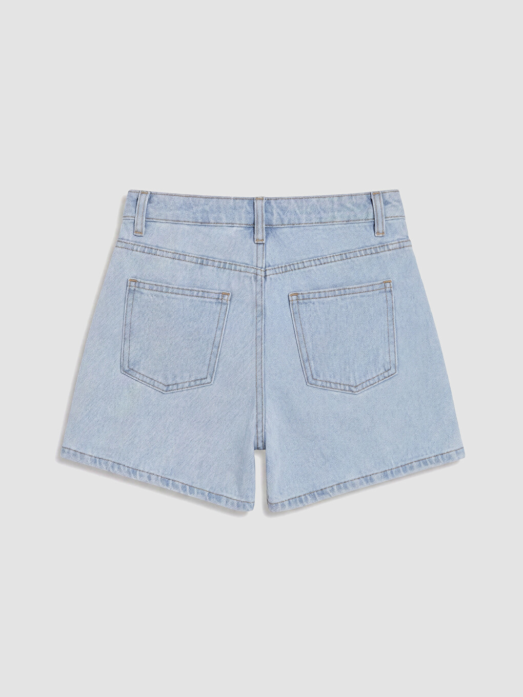 Mädchen Blau Denim-Shorts-1