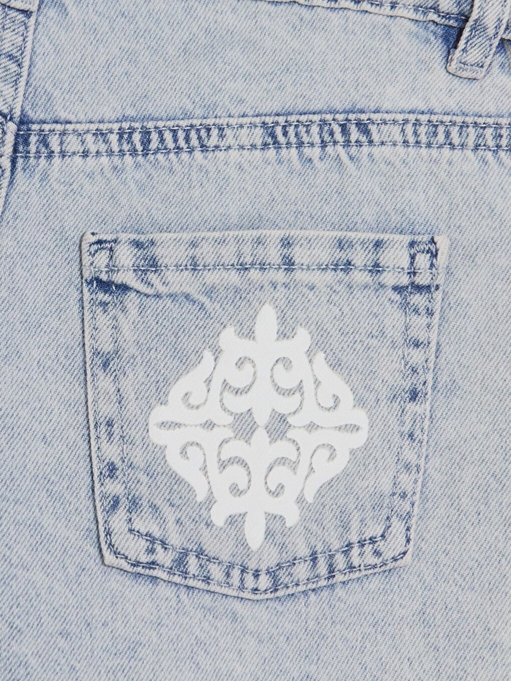 Mavi Kız Çocuk Jean Şort-1