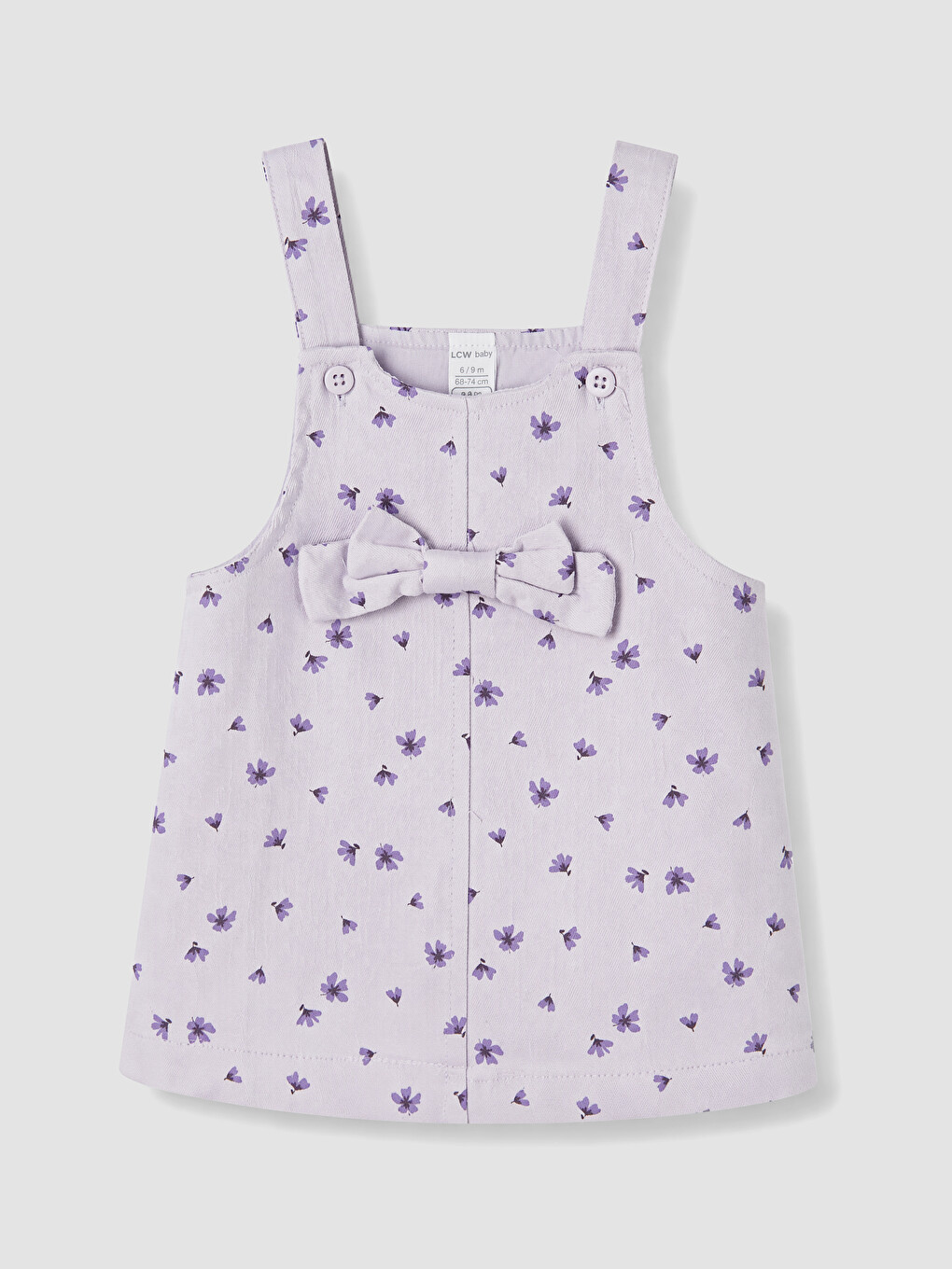 Floral Baby Girls' Dungaree Dress And T-shirt-6