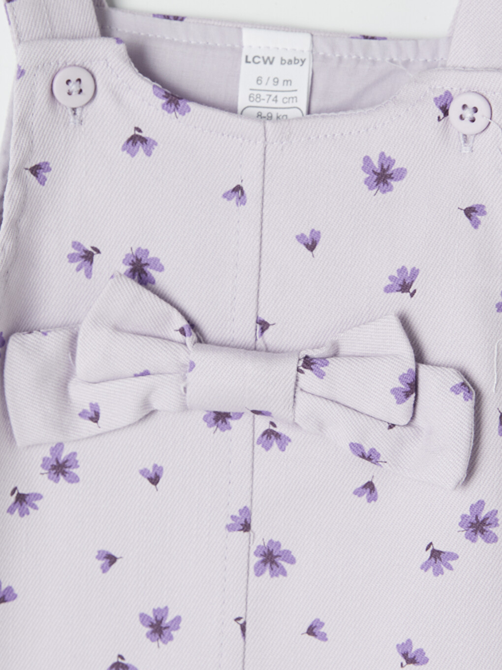 Floral Baby Girls' Dungaree Dress And T-shirt-7