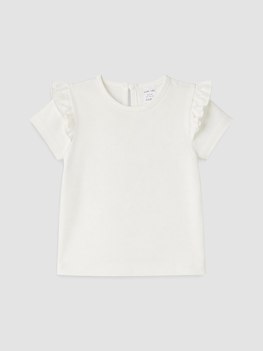 Pembe Çizgili Kız Bebek Gabardin Elbise-4