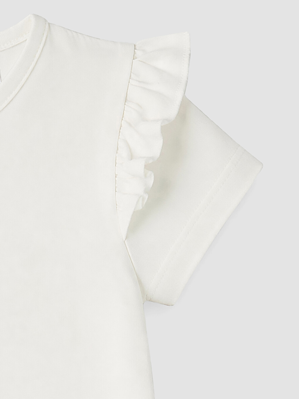 Pembe Çizgili Kız Bebek Gabardin Elbise-5