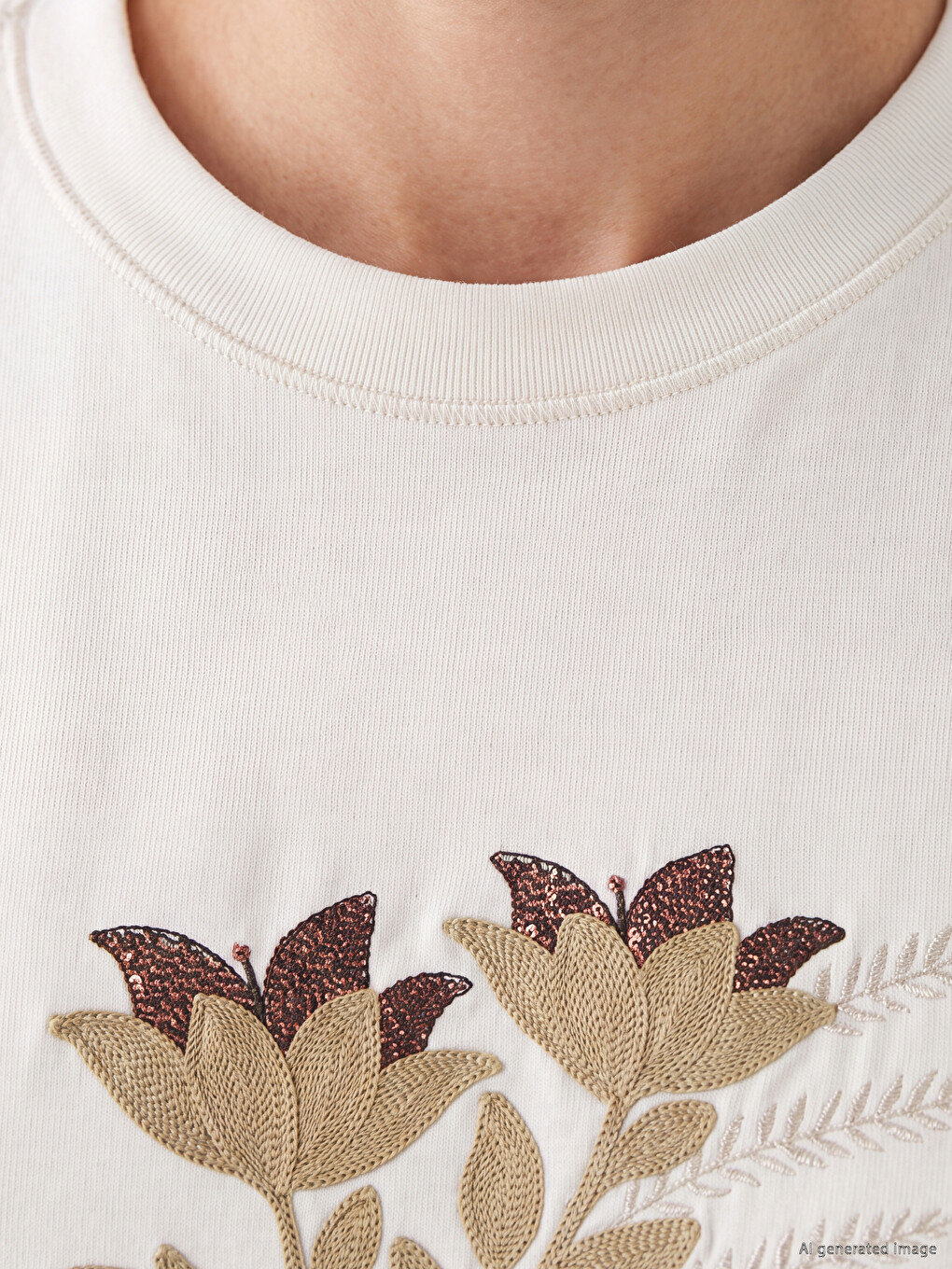 Embroidered Soft Touch Women's T-shirt-2
