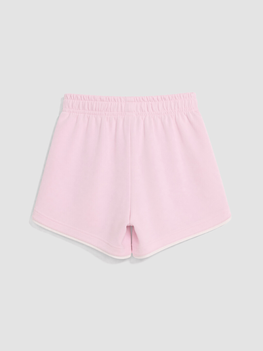 Pembe Beli Lastikli Kız Çocuk Soft Touch Şort-2