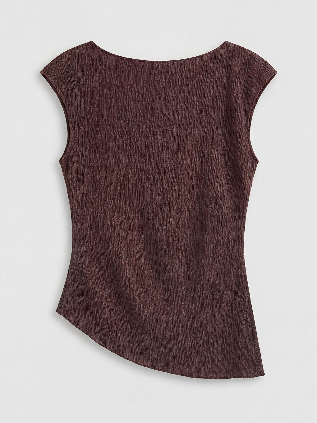 Bordo Kayık Yaka Büzgülü Bluz-1