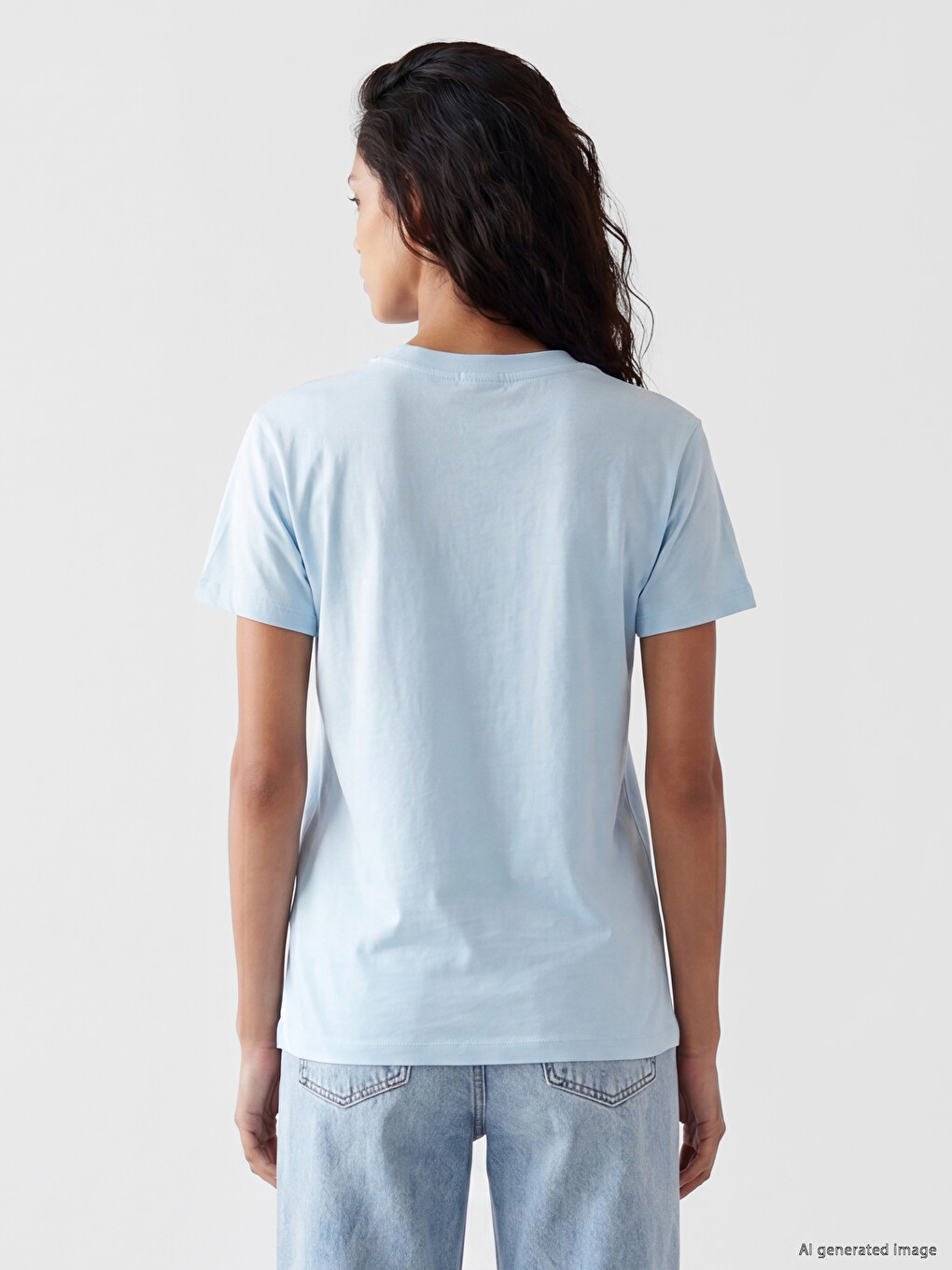 Printed 100% Cotton Women's T-Shirt-3
