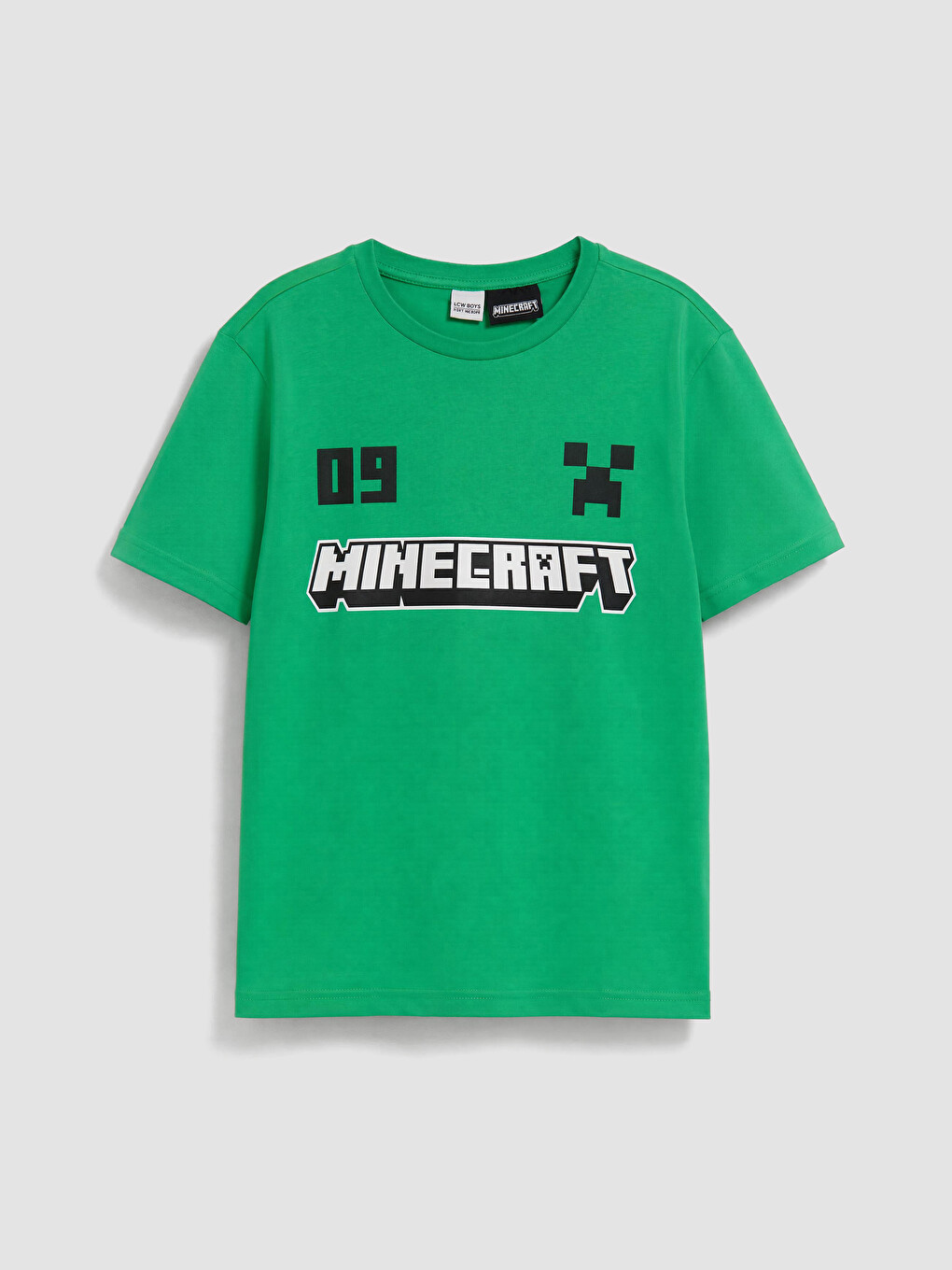 Yeşil Minecraft Baskılı Erkek Çocuk Şortlu Pijama Takımı-1