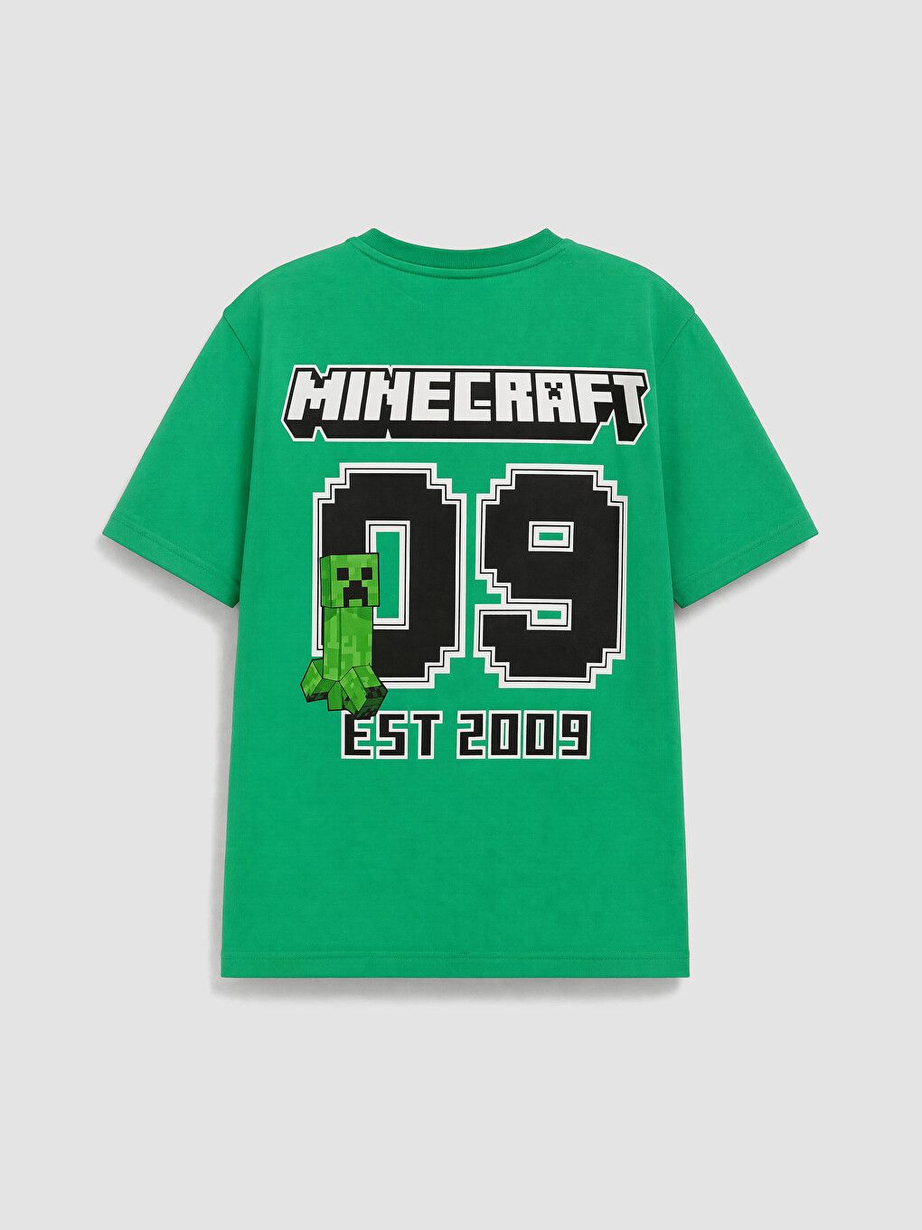 Yeşil Minecraft Baskılı Erkek Çocuk Şortlu Pijama Takımı-3
