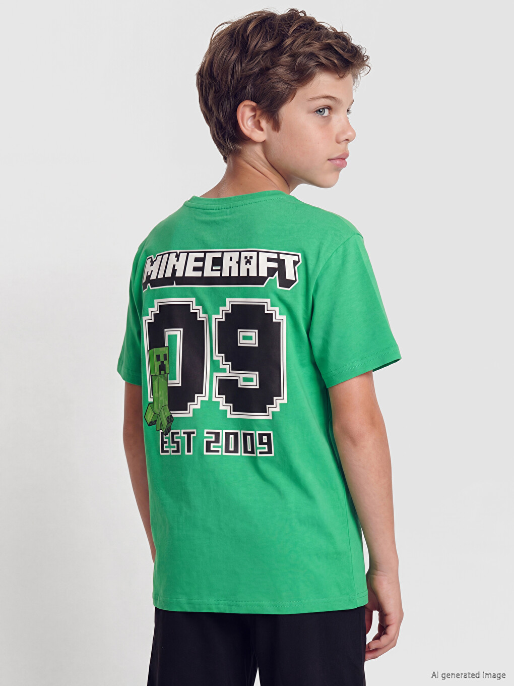 Minecraft Printed Boys' Shortie Pyjamas Set-1