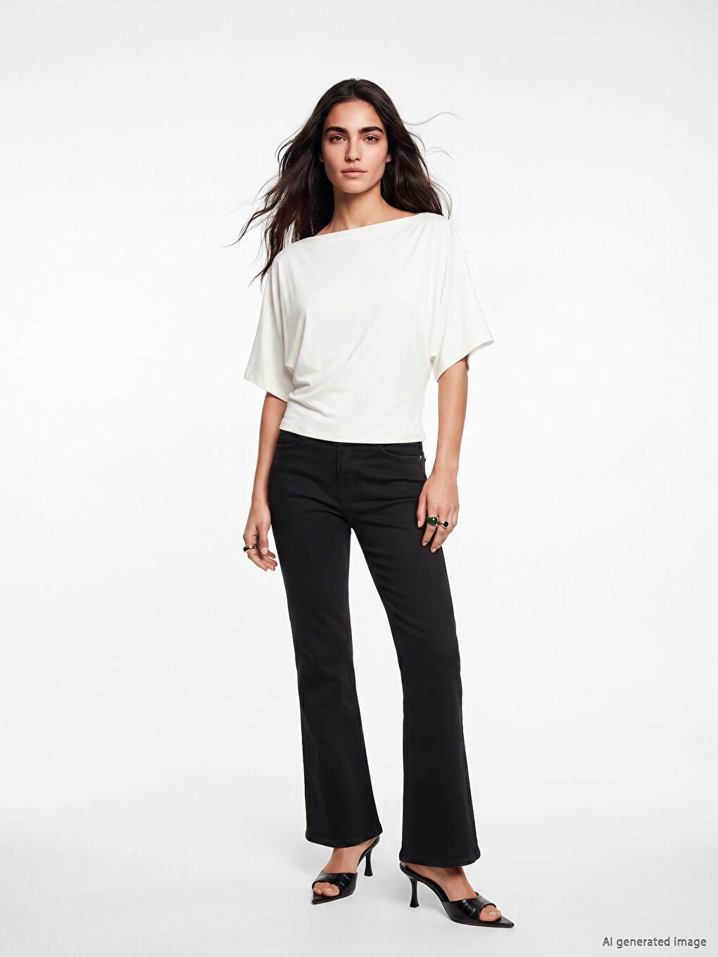 Woman White T-Shirt-1