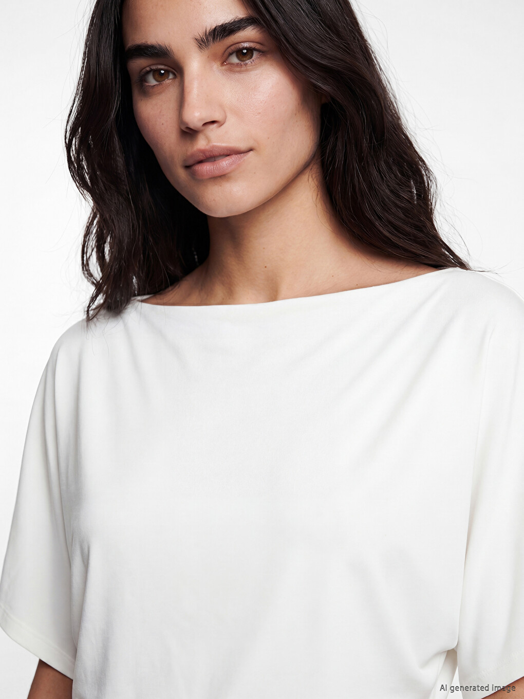 Woman White T-Shirt-2