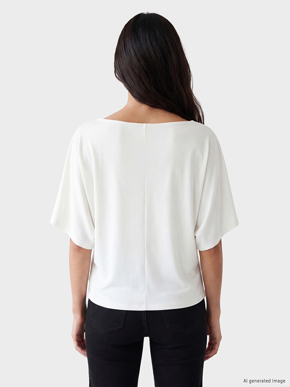 Woman White T-Shirt-3