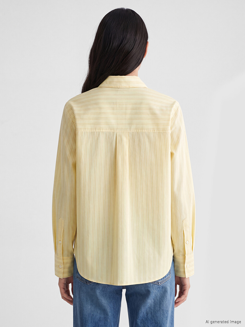 Striped 100% Cotton Women's Shirt-3