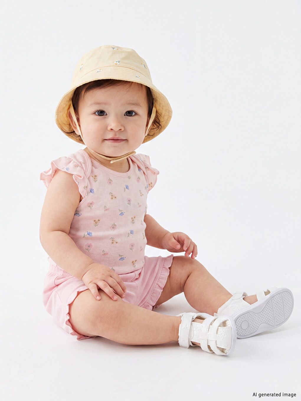 Floral Printed Baby Girls' Set