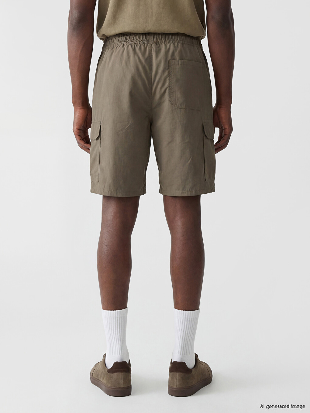 Relaxed Fit Men's Cargo Shorts-3