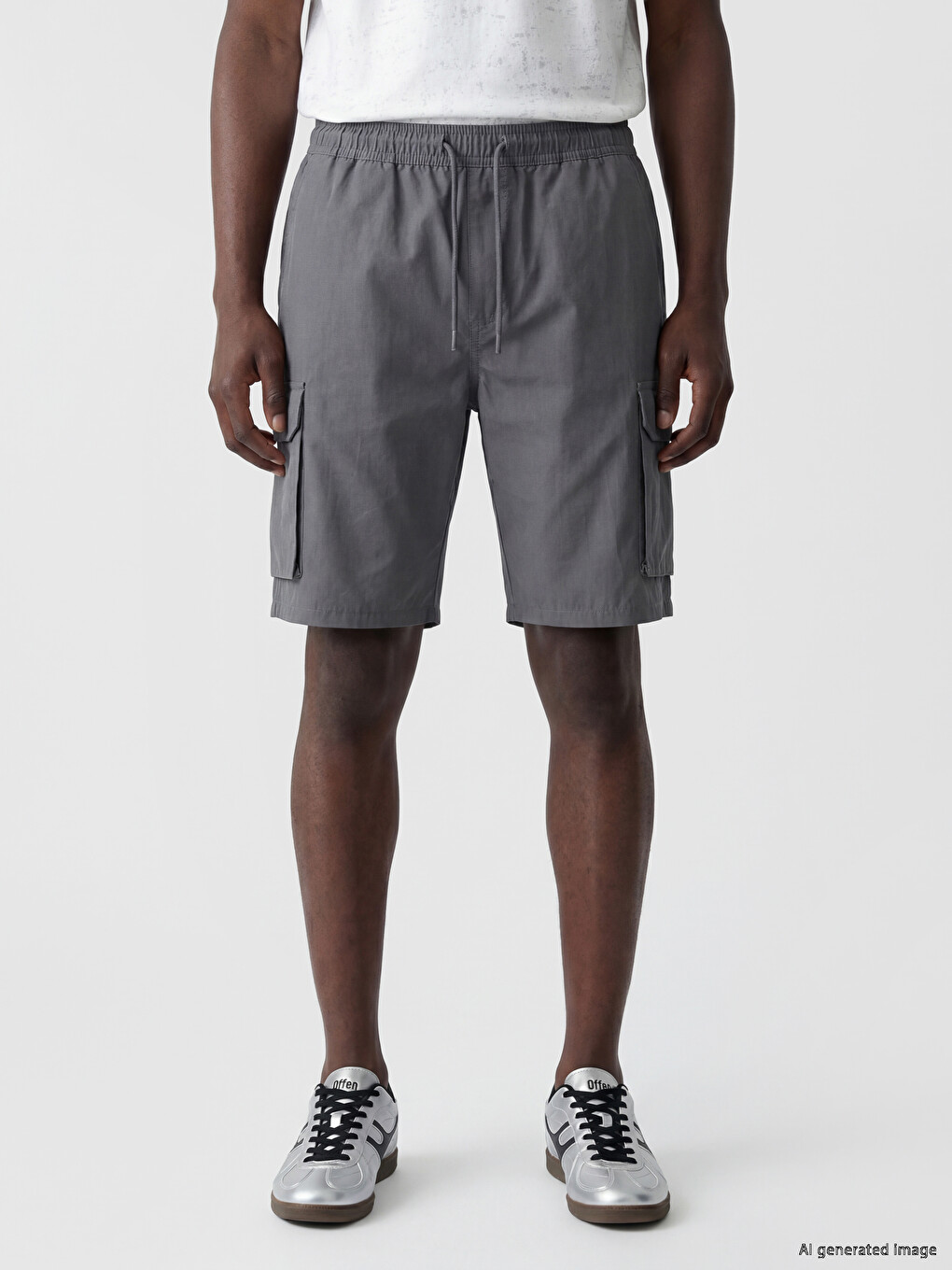 Relaxed Fit Cargo Pocketed Men's Shorts-1
