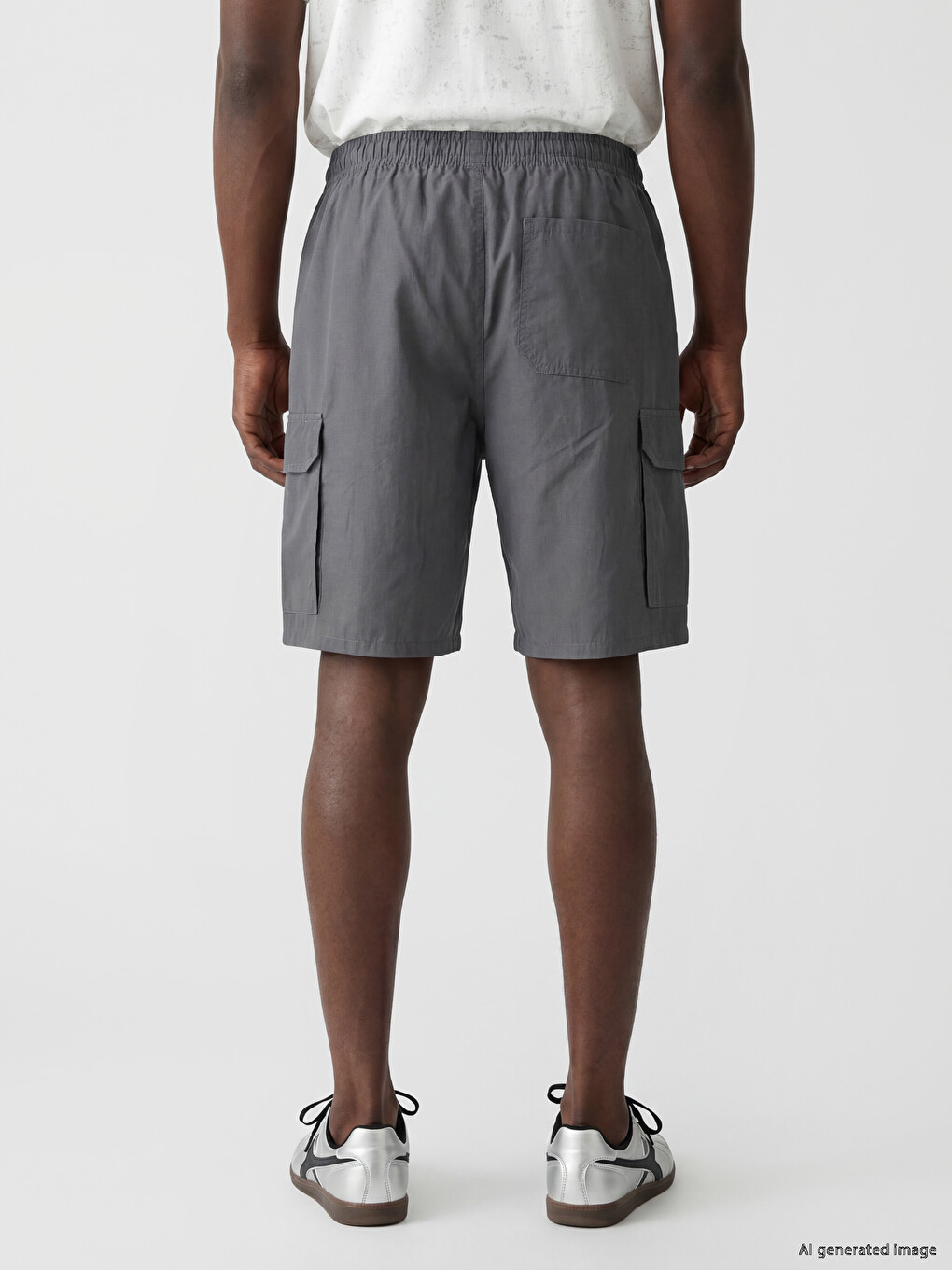 Relaxed Fit Cargo Pocketed Men's Shorts-3
