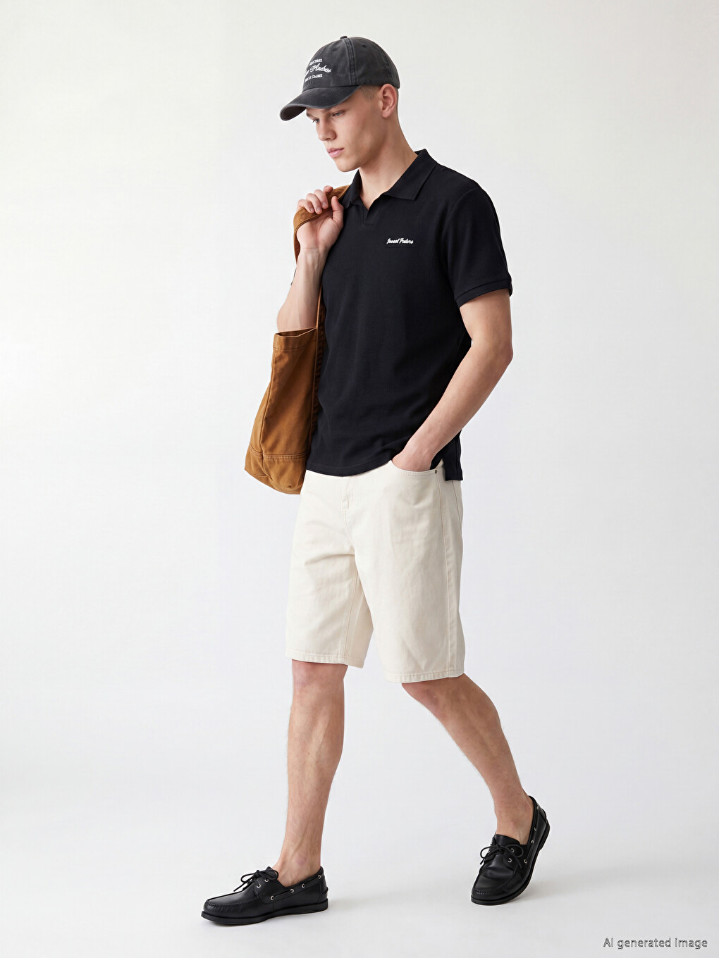 Relax Fit Gabardine Men's Shorts-1