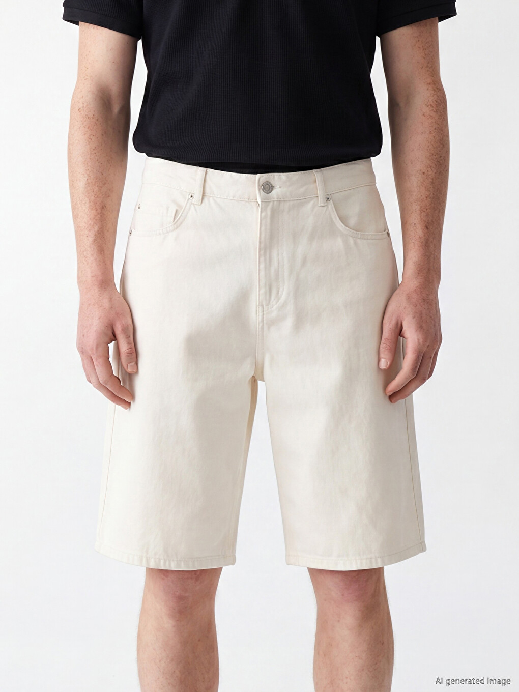 Relax Fit Gabardine Men's Shorts-2