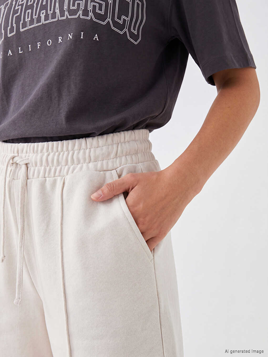 Elastic Waist Women's Shorts-2