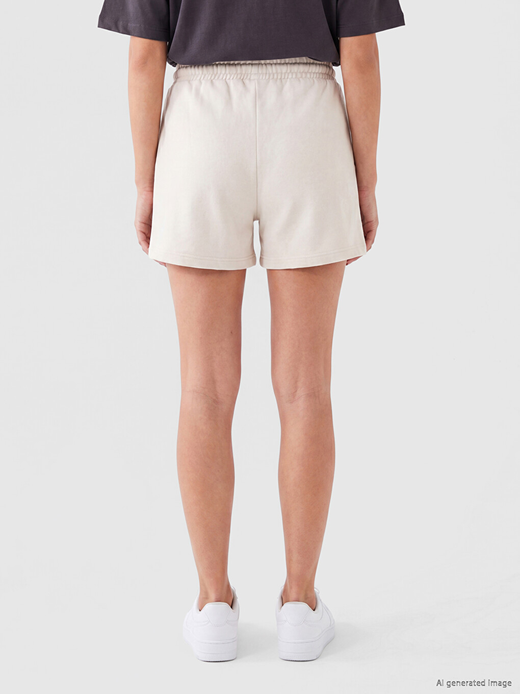 Elastic Waist Women's Shorts-3