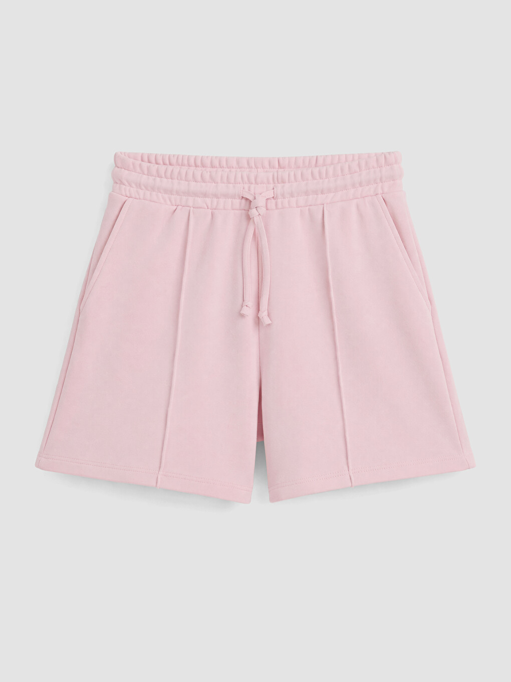 Pembe Beli Lastikli Kadın Şort