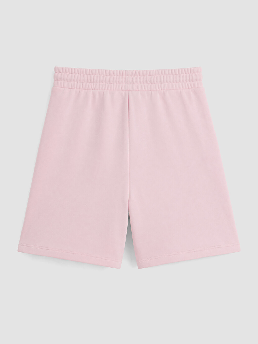 Pembe Beli Lastikli Kadın Şort-1