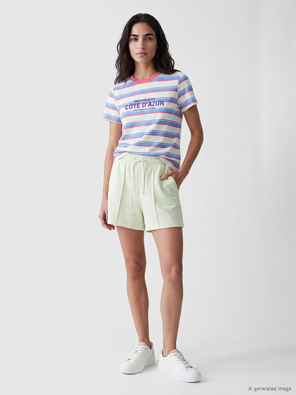 Elastic Waist Women's Shorts
