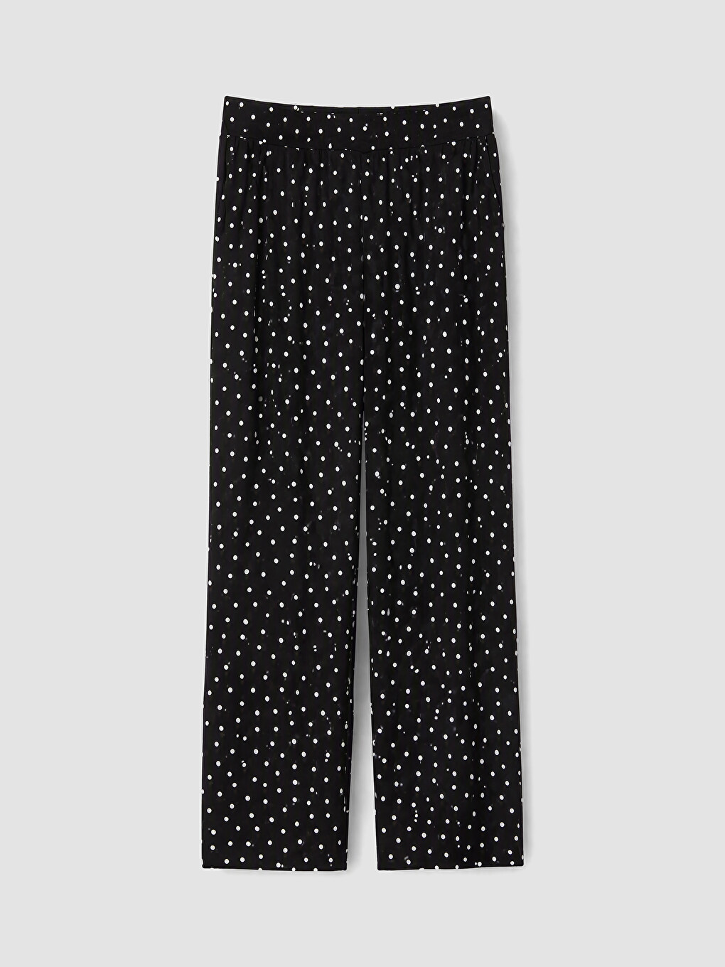 Elastic Waist Polka Dot Women's Trousers