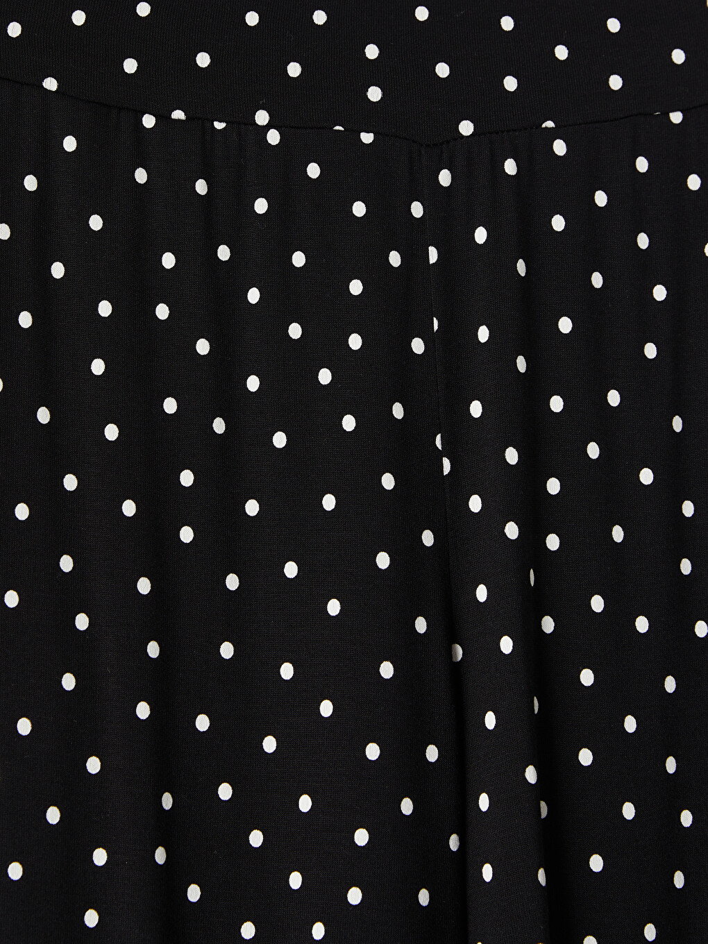 Elastic Waist Polka Dot Women's Trousers-1