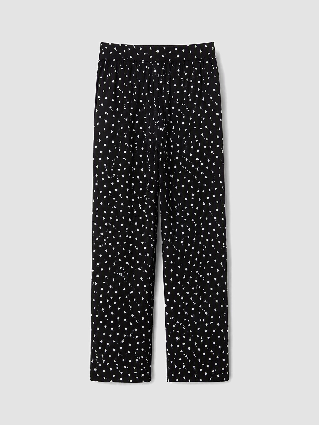 Elastic Waist Polka Dot Women's Trousers-2