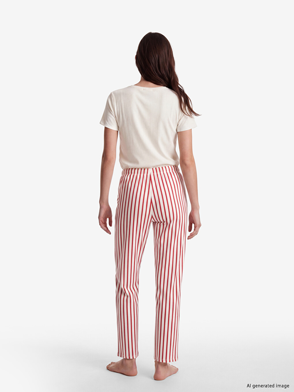 Crew Neck Printed Women's Pyjamas Set-3