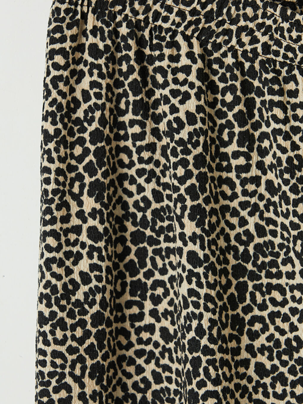 Kahverengi Leopar Desenli Kız Çocuk Pantolon-2