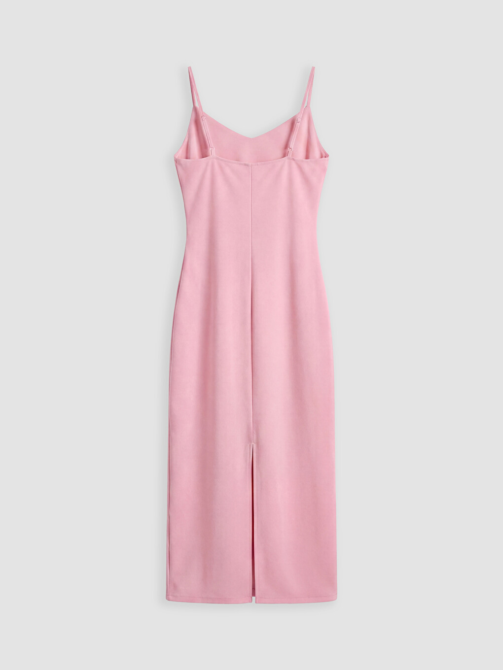 V Neck Strappy Ruched Crepe Dress-6