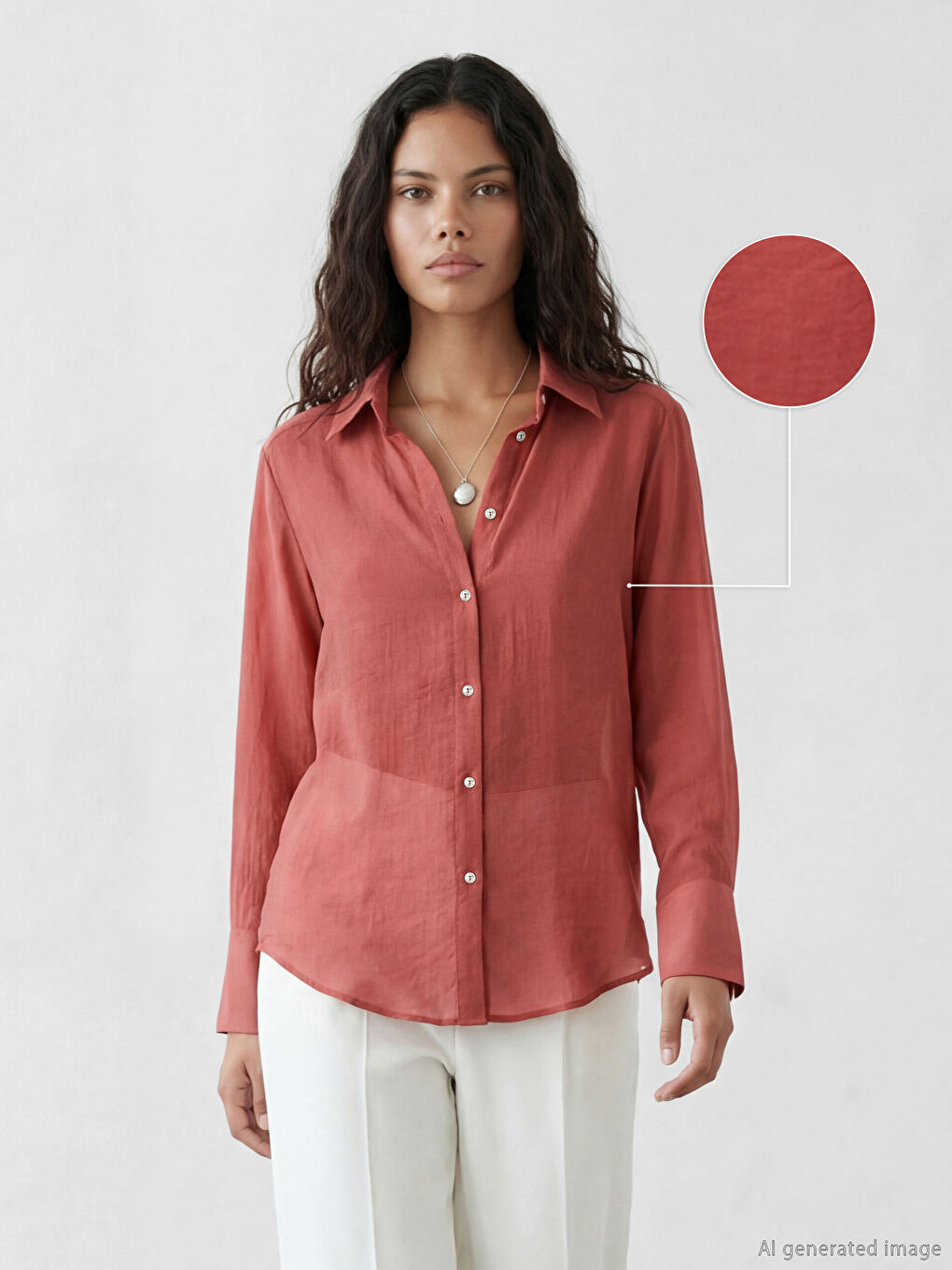 Pembe Regular Fit Kadın Gömlek