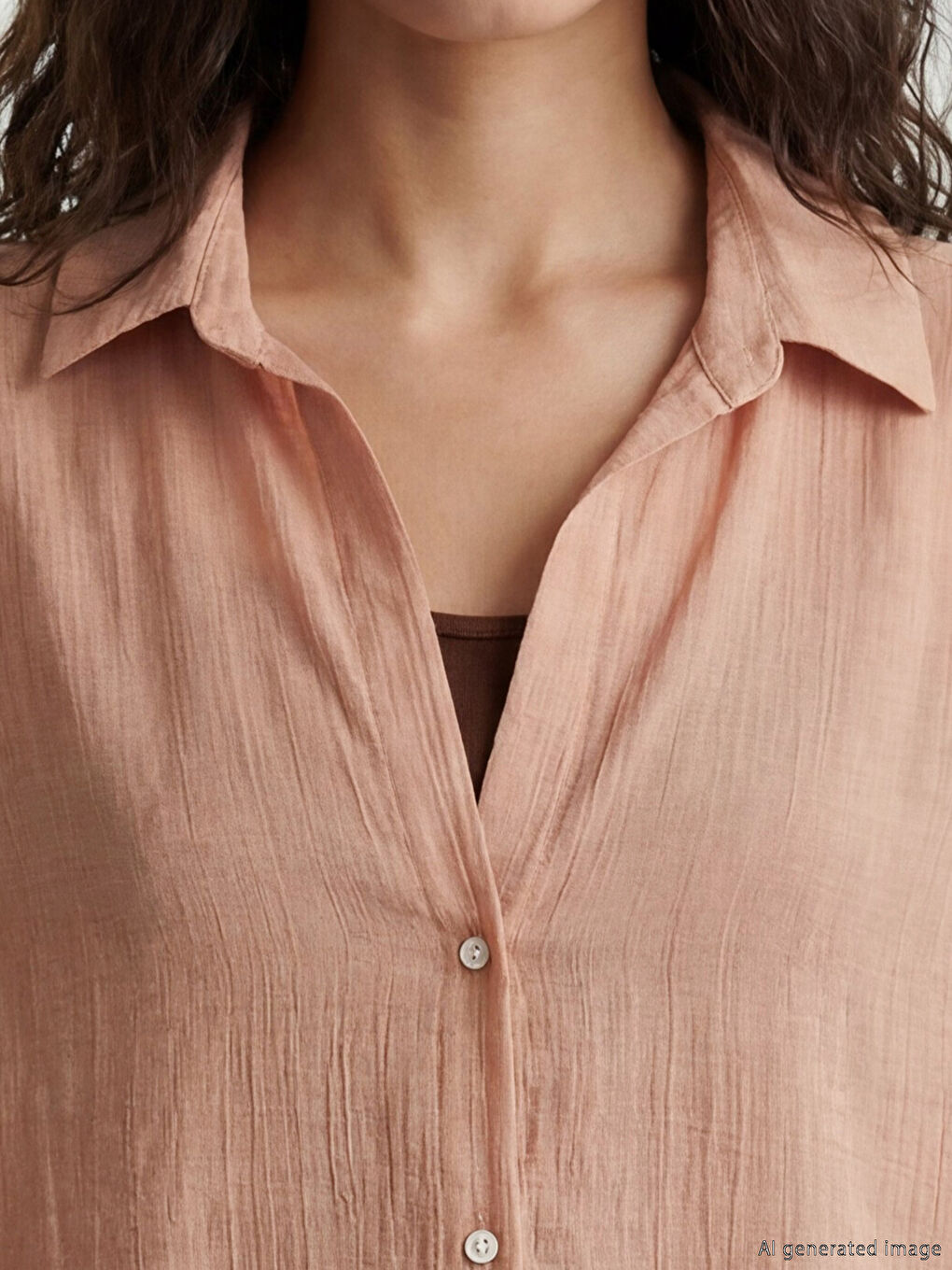 Pembe Regular Fit Kadın Gömlek-2