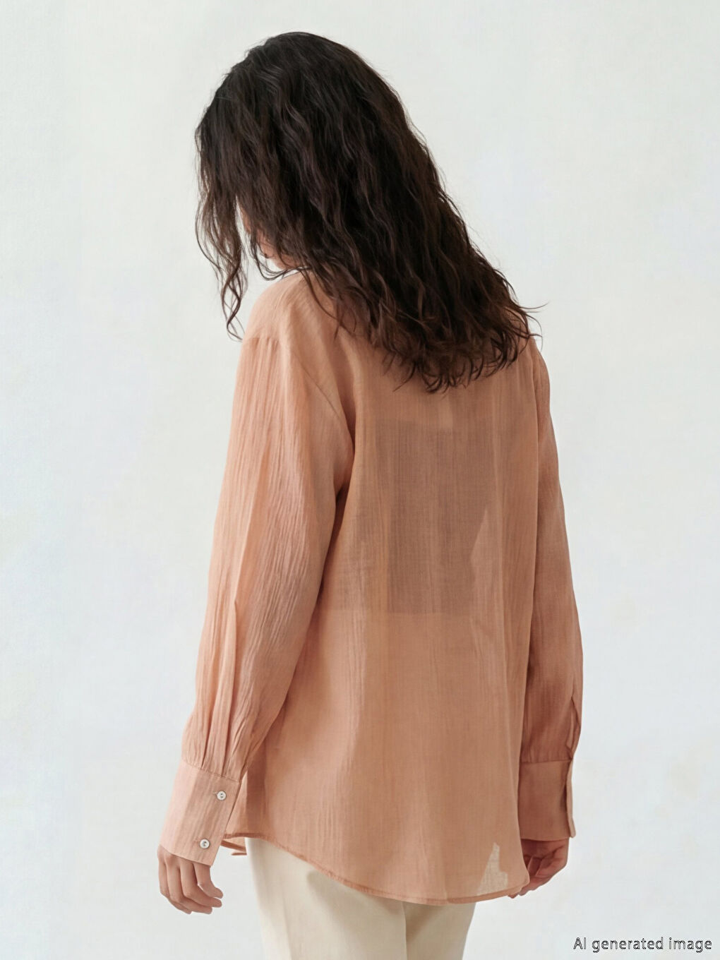 Pembe Regular Fit Kadın Gömlek-3