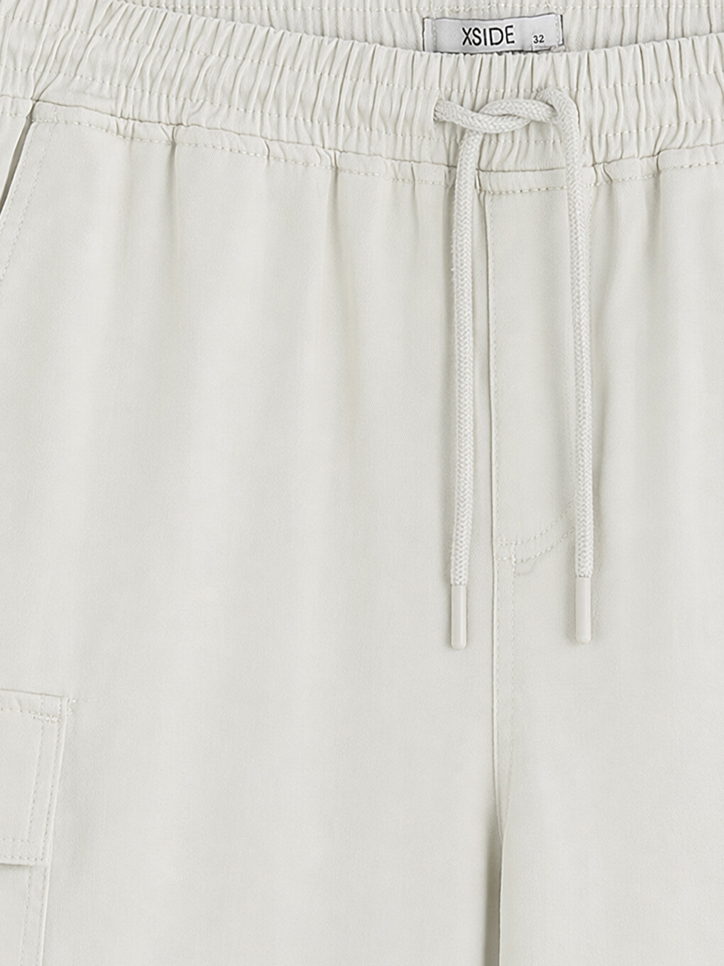 Regular Fit Elastic Waist Men's Cargo Shorts-2