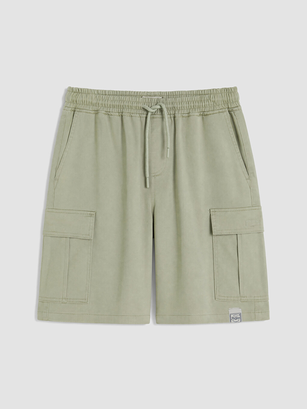 Regular Fit sa lastišem muški cargo šorts-4
