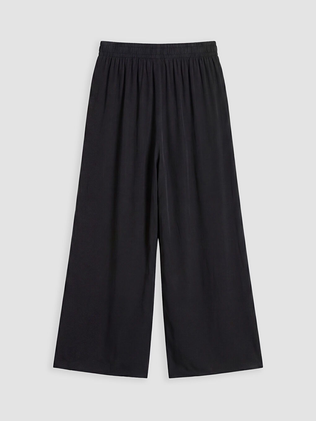 Siyah Beli Lastikli Kadın Pantolon-1