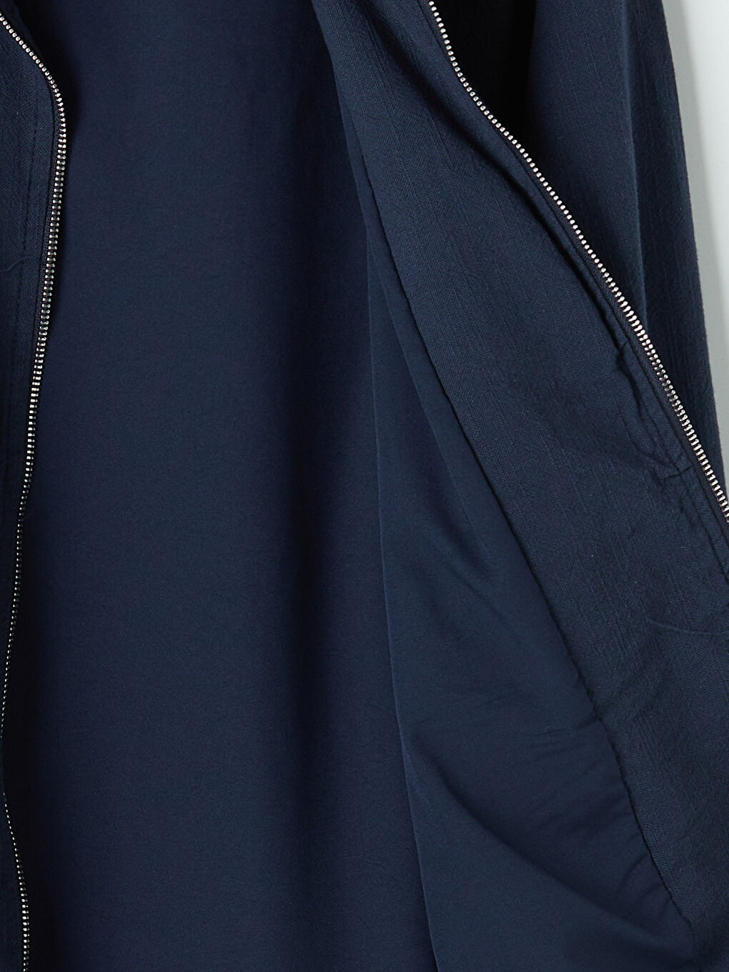 Lacivert Regular Fit Keten Görünümlü Erkek Ceket-7