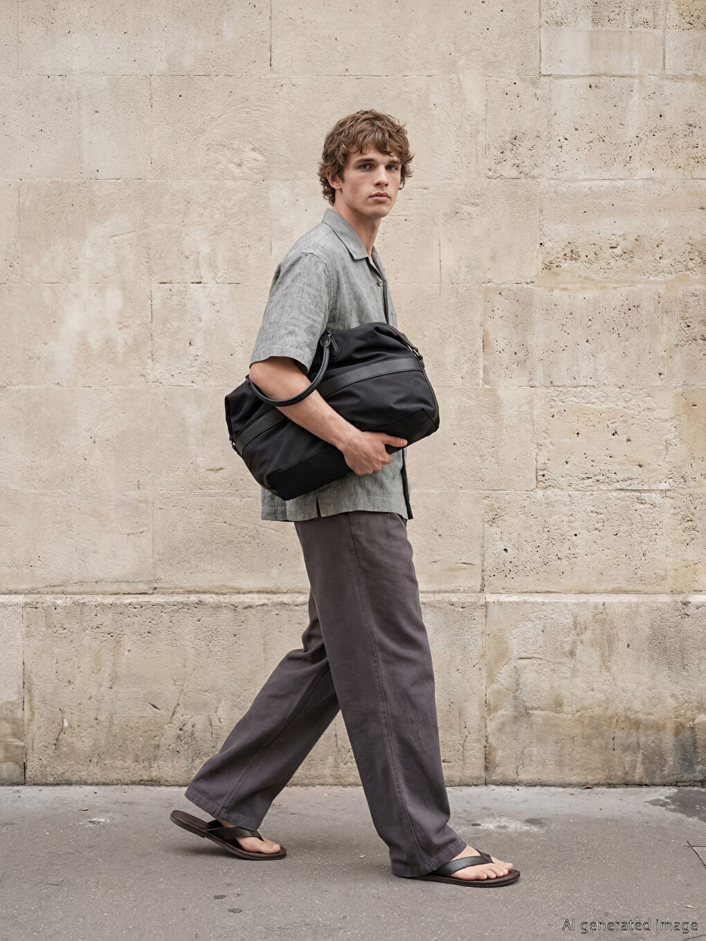 Antrasit Regular Fit Erkek Gömlek-1