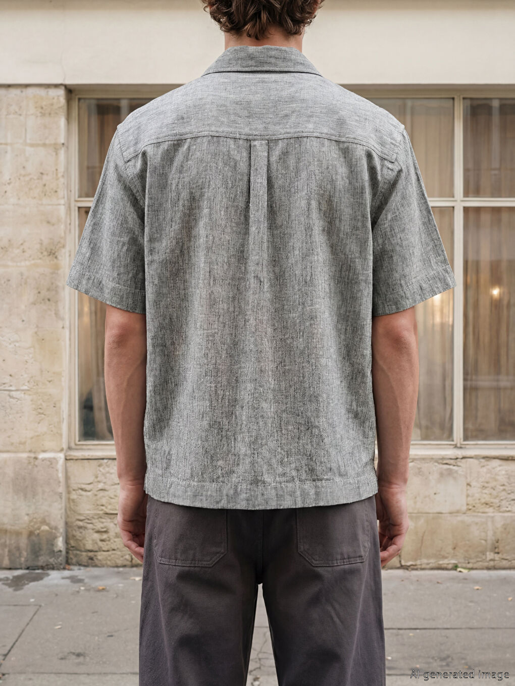 Antrasit Regular Fit Erkek Gömlek-2