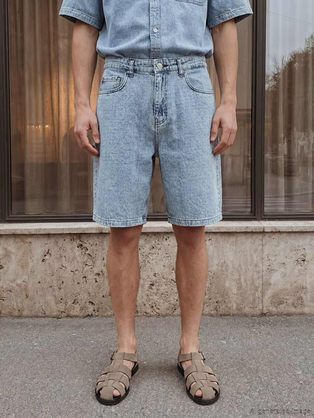 Mavi Regular Fİt Erkek Şort-1