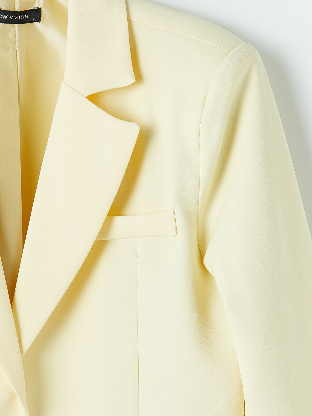 Sarı Oversize Kadın Blazer Ceket-2