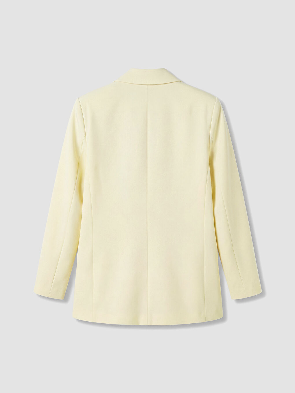 Sarı Oversize Kadın Blazer Ceket-3