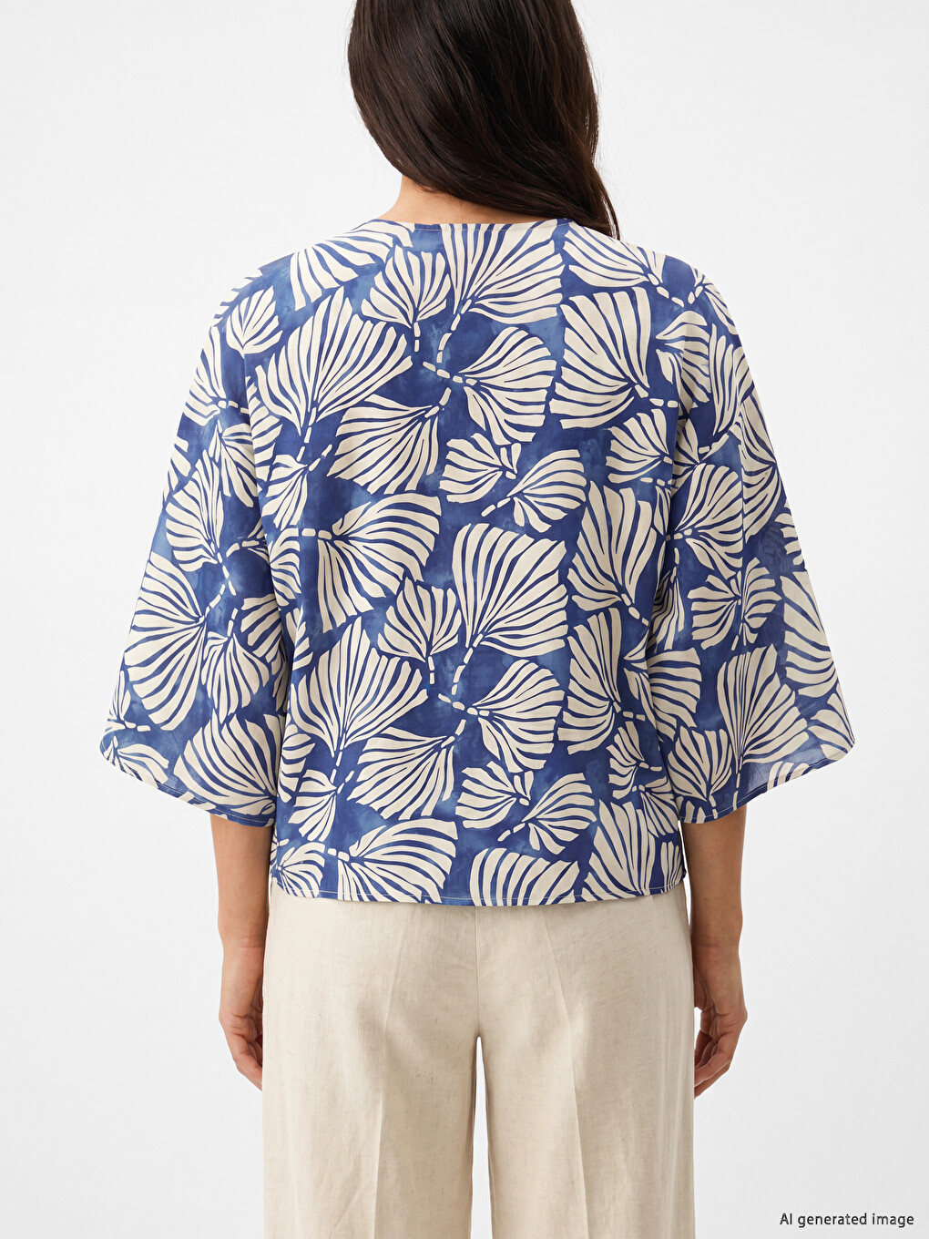 Cvjetni Predimenzionirani Kimono Za Žene-3