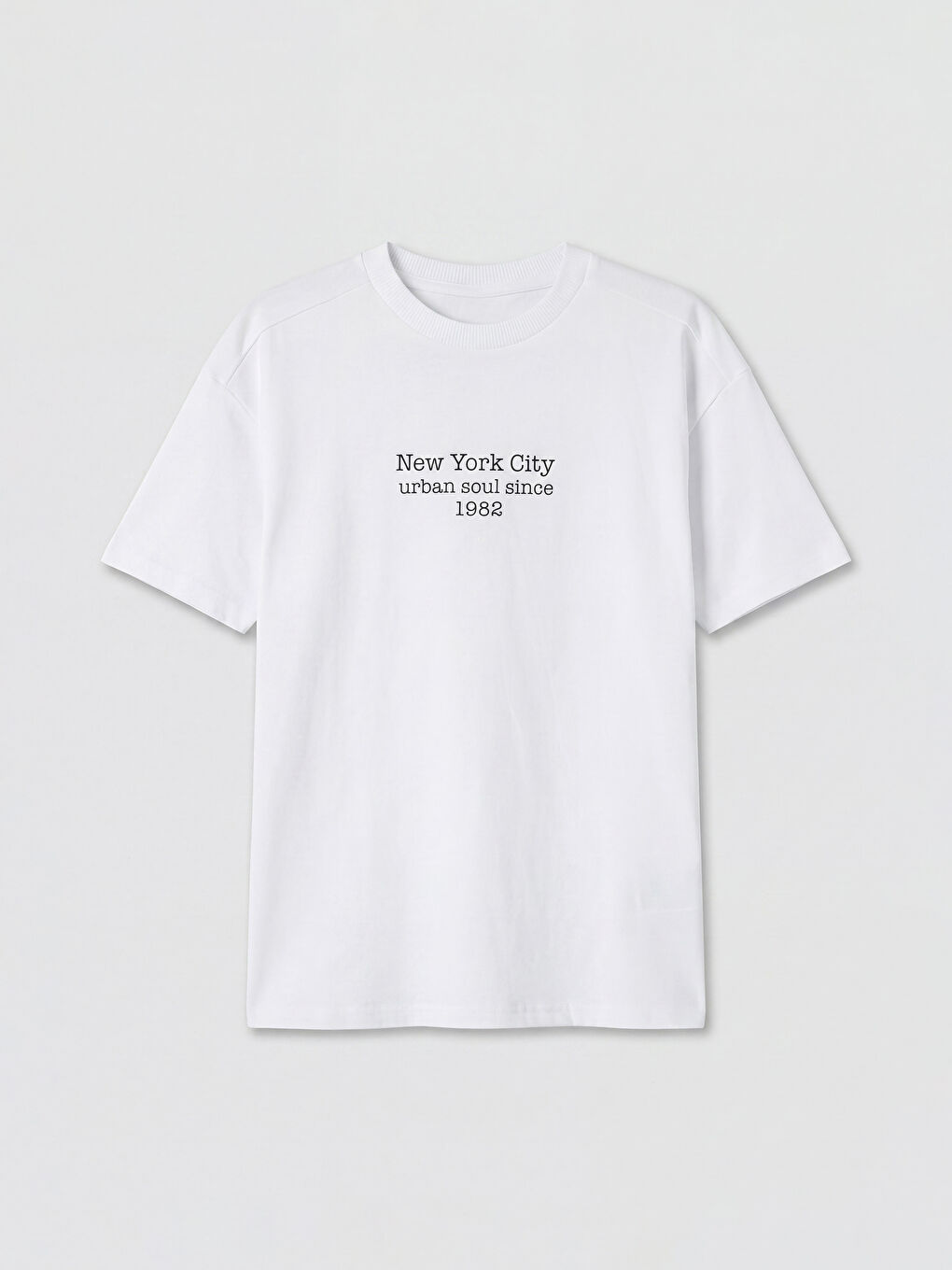 Beyaz New York Baskılı Erkek Çocuk Tişört